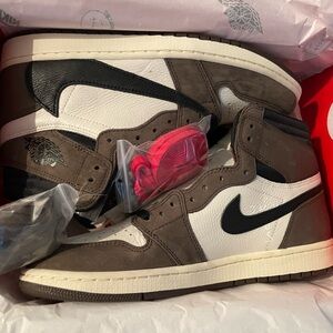 Nike Cactus Jack Air Jordan 1 High OG TS SP Size 10.5 Mens Color: Black - Mocha